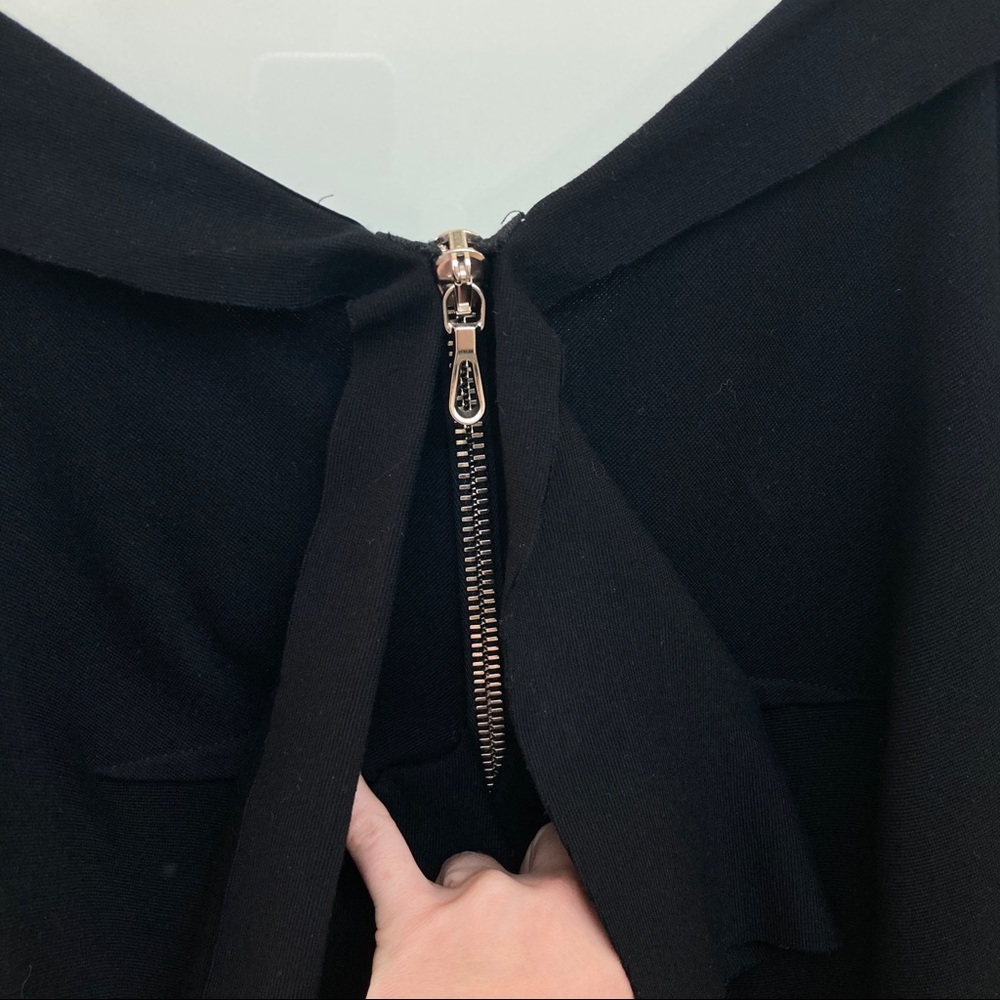 Willow Black Zipper Fishtail High Low Skirt - Picture 2 of 7